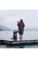 red paddle co heren poncho grijs