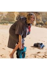 red paddle poncho dames grijs